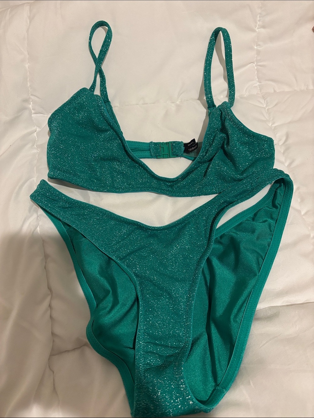 Triangl Jade Sparkle Two-Piece Bikini S/M